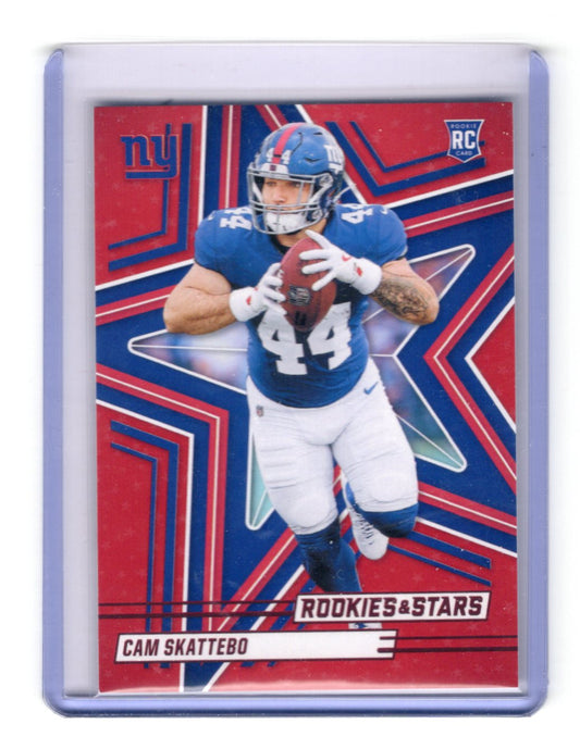 2025 Panini Rookies & Stars Cam Skattebo Card Rookie New York Giants #110