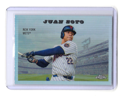 2025 Topps Chrome Platinum Juan Soto 1955 Rails and Sails Insert #55RS-1 Mets