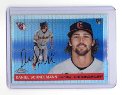 2025 Topps Chrome Platinum Daniel Schneemann RC Blue Prism Refractor #341