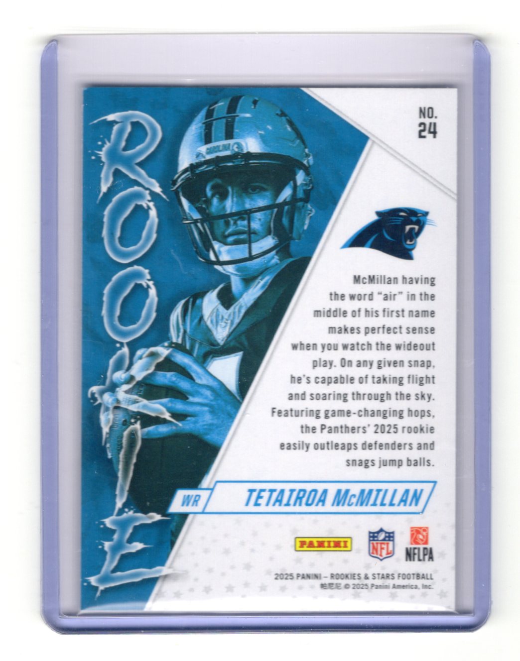2025 Panini Rookies & Stars Tetairoa McMillan Rookie Exclusive RC #24