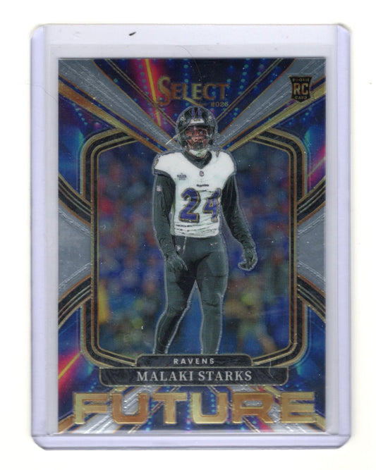 2025 Panini Select Malaki Starks Card Select Future Baltimore Ravens #2