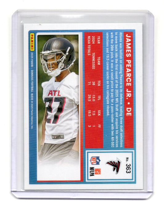 2025 Donruss James Pearce Jr. Card Press Proofs Green Rookie Atlanta Falcons