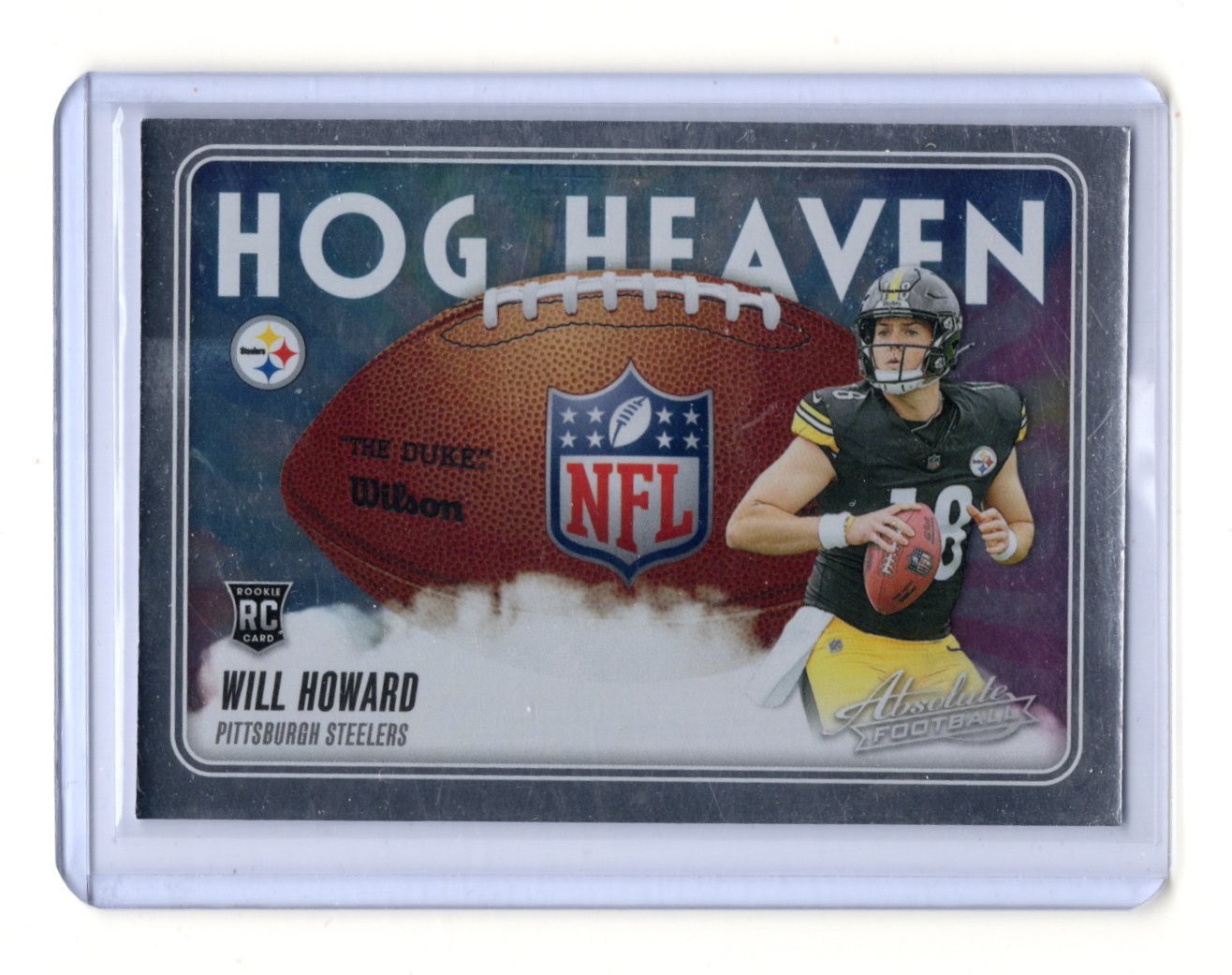 2025 Panini Absolute Will Howard Card Hog Heaven Pittsburgh Steelers #HH-WHD