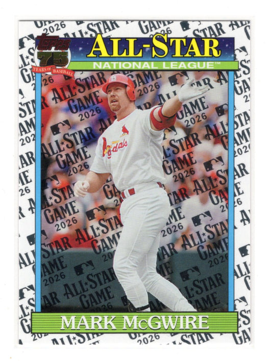 2026 Topps Series 2 Mark McGwire 1991 All-Star Insert #91AS-44 Cardinals