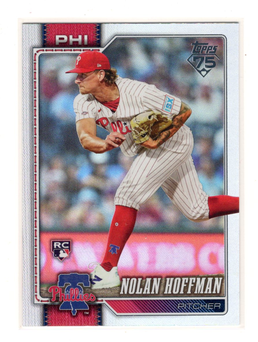 2026 Topps Nolan Hoffman Card Topps Foil Rainbow Philadelphia Phillies #666