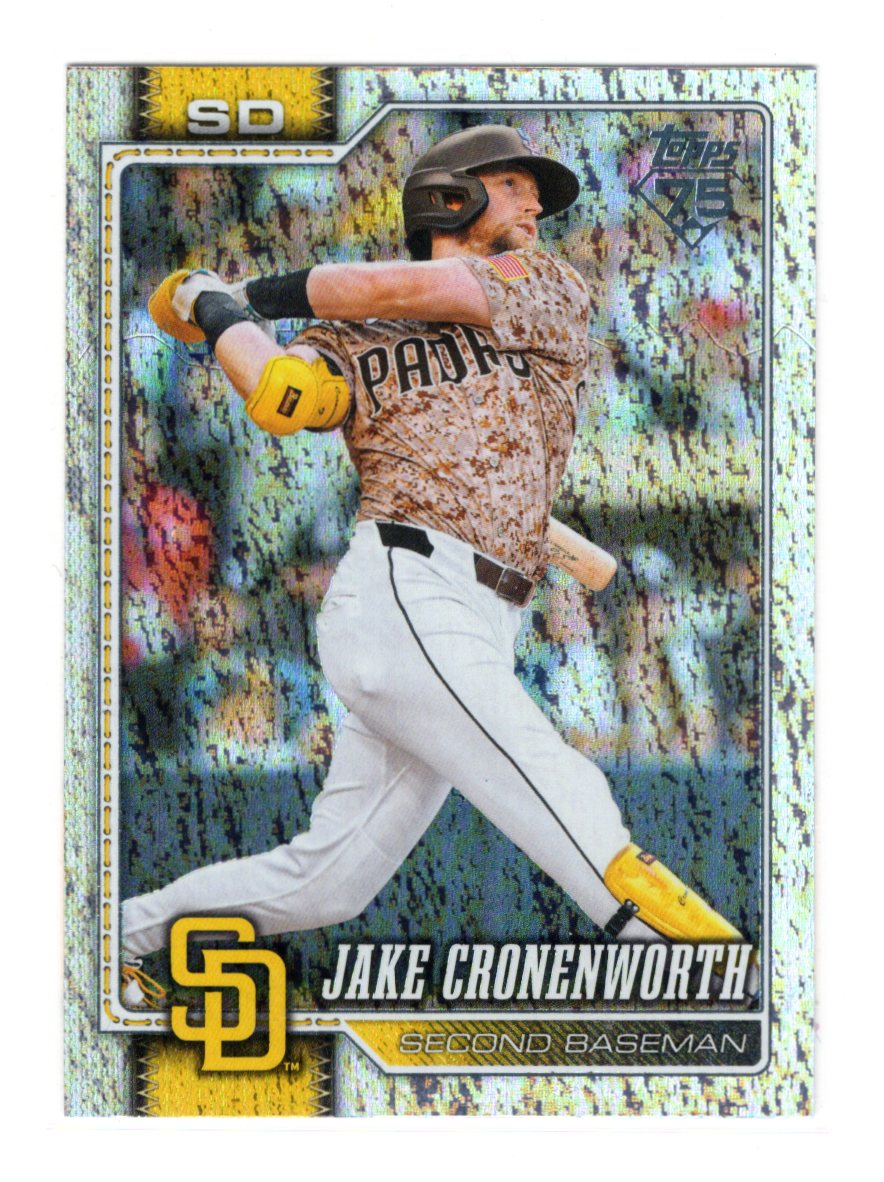 2026 Topps Jake Cronenworth Card Topps Foil Pattern San Diego Padres #438