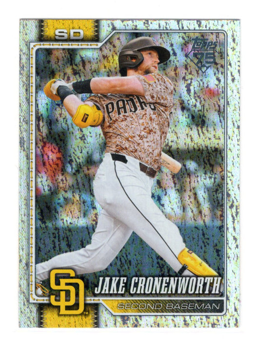2026 Topps Jake Cronenworth Card Topps Foil Pattern San Diego Padres #438