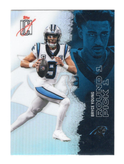 2025 Topps Signature Class Bryce Young Card Chrome Refractor  Panthers