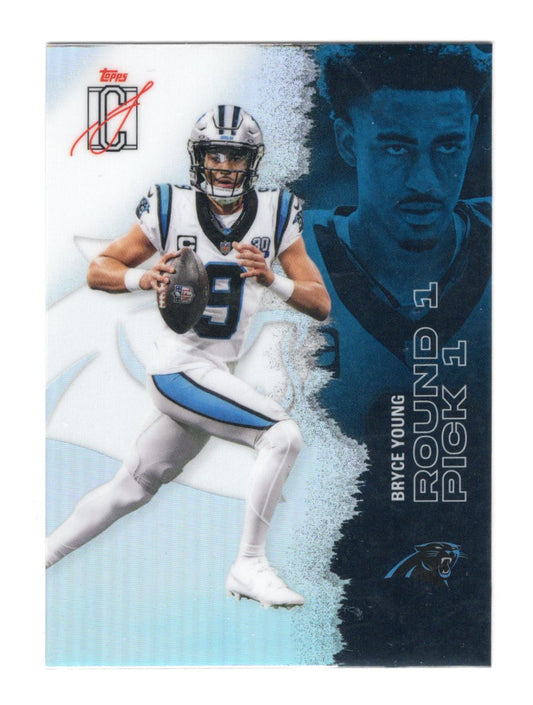 2025 Topps Signature Class Bryce Young Card Chrome Refractor  Panthers