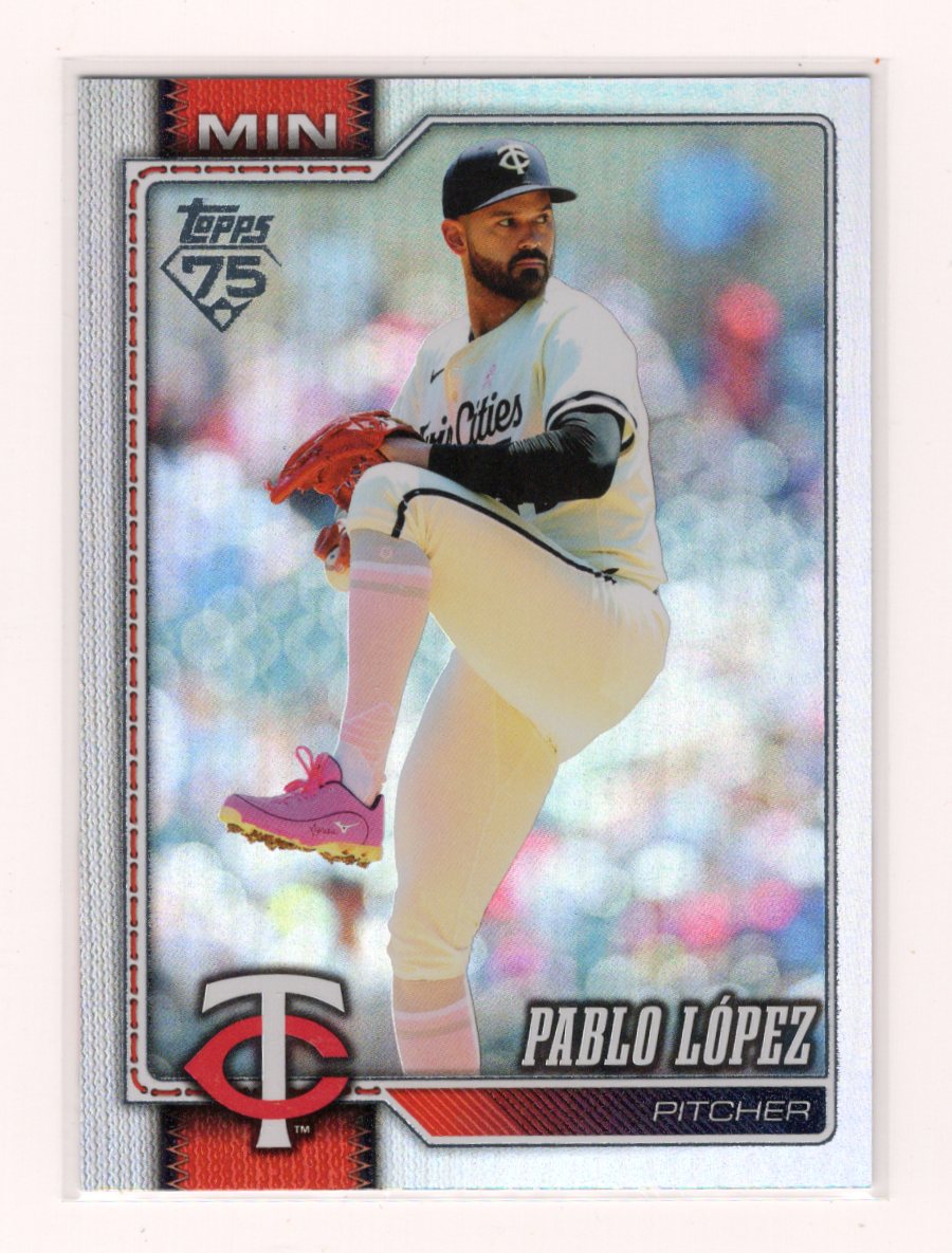 2026 Topps Pablo López Card Rainbow Foil Minnesota Twins #509