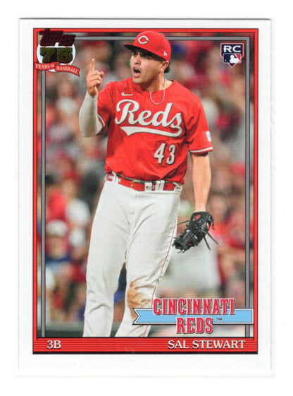 2026 Topps Sal Stewart Card 1991 Topps Baseball 35th Anniversary Series 2