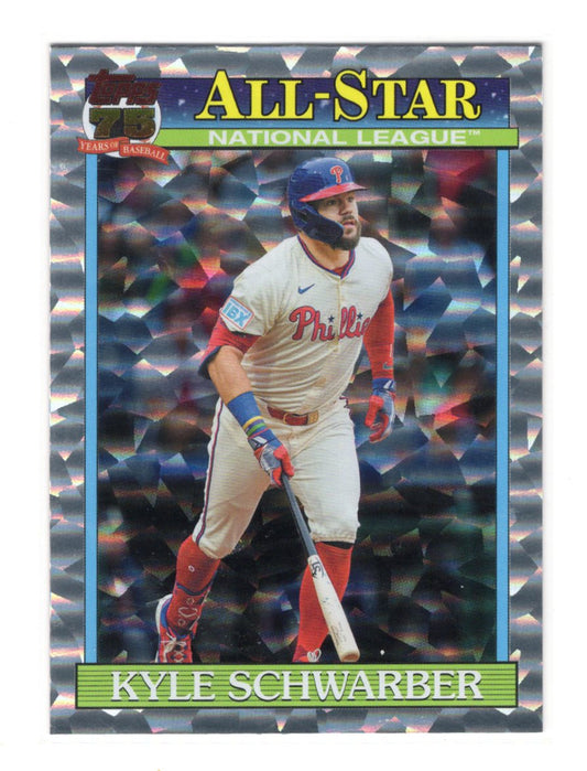 2026 Topps Series 2 Kyle Schwarber All-Star Crackle Foil Parallel Phillies