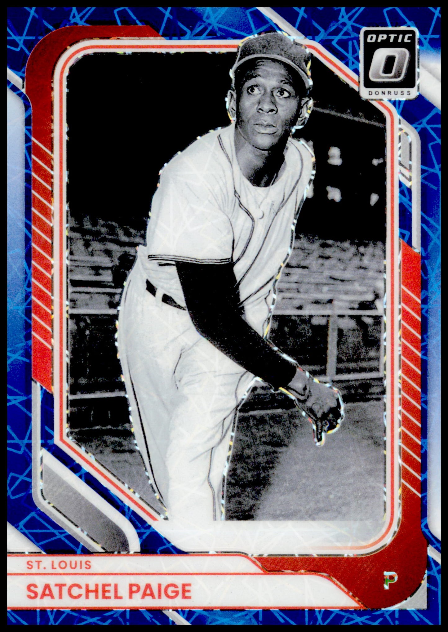 2026 Donruss Satchel Paige Card Optic Blue Velocity St. Louis Browns #73