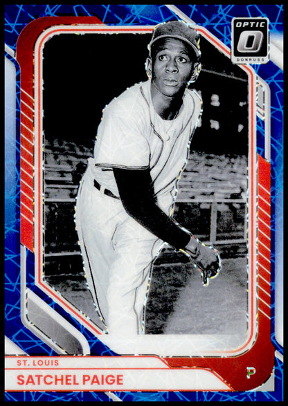 2026 Donruss Satchel Paige Card Optic Blue Velocity St. Louis Browns #73
