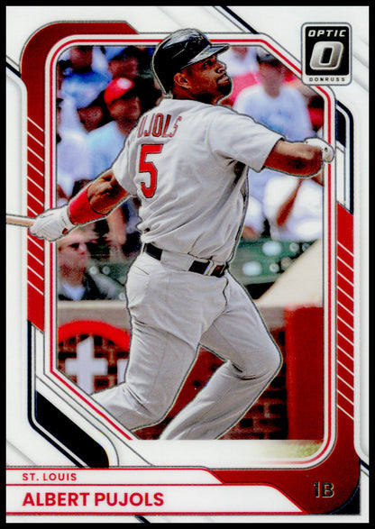 2026 Donruss Albert Pujols Card Optic St. Louis Cardinals #68