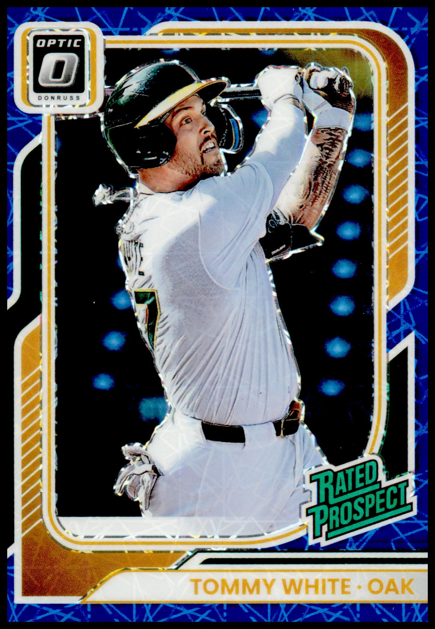 2026 Donruss Tommy White Card Optic Blue Velocity Athletics #145