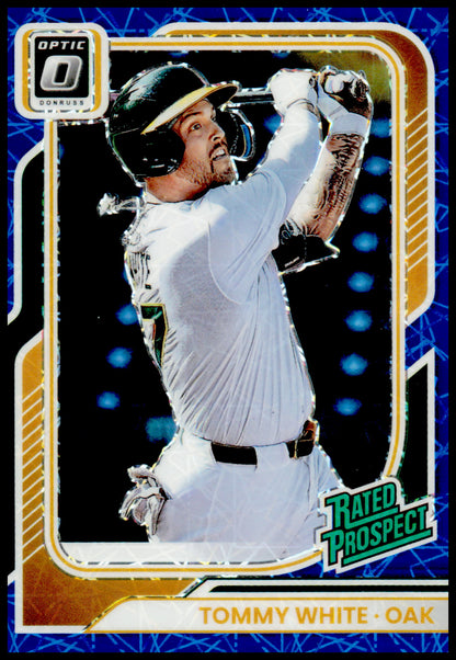 2026 Donruss Tommy White Card Optic Blue Velocity Athletics #145