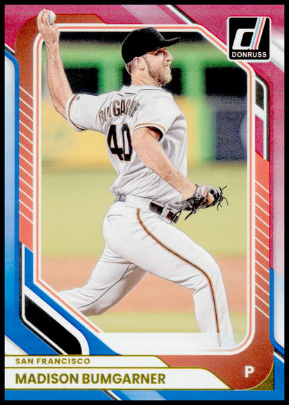 2026 Donruss Madison Bumgarner Card Red and Blue San Francisco Giants #51