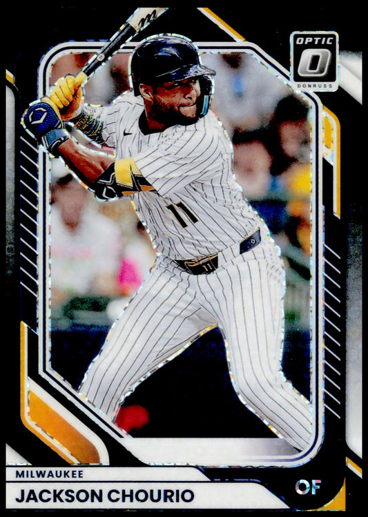 2026 Donruss Jackson Chourio Card Optic Circles Milwaukee Brewers #83