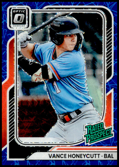 2026 Donruss Vance Honeycutt Card Optic Blue Velocity Baltimore Orioles #104