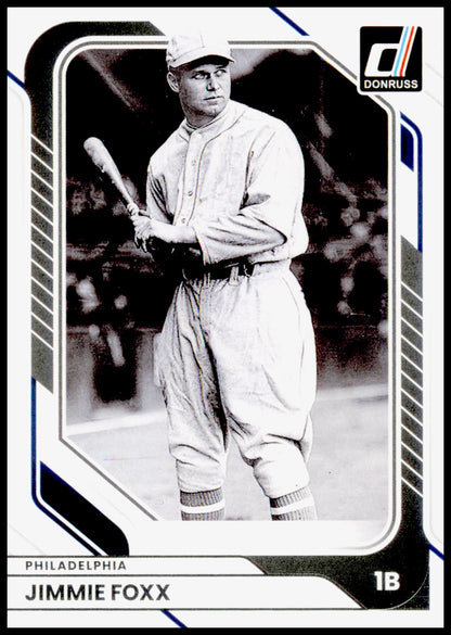 2026 Donruss Jimmie Foxx Card Philadelphia Athletics #43