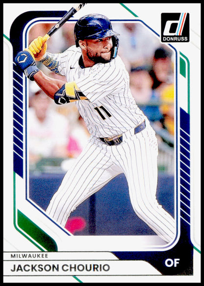 2026 Donruss Jackson Chourio Card Milwaukee Brewers #83