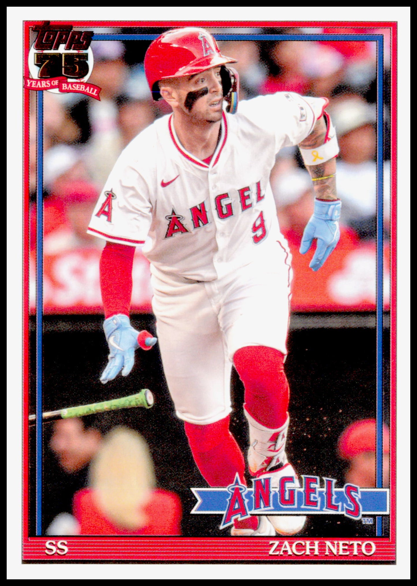 2026 Topps Zach Neto Card 1991 Topps Baseball 35th Anniversary Series 2 Angels
