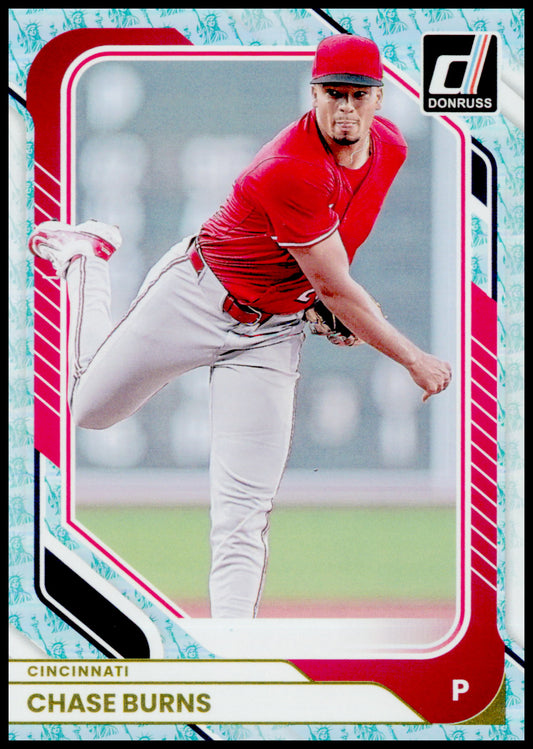 2026 Donruss Chase Burns Card Liberty Rookie Cincinnati Reds #39