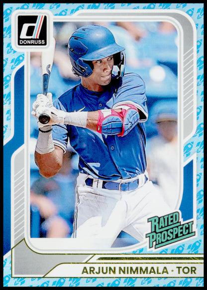 2026 Donruss Arjun Nimmala Card Rockets Toronto Blue Jays #154