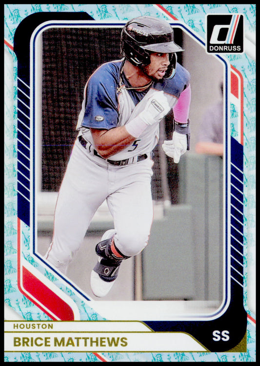 2026 Donruss Brice Matthews Card Liberty Rookie Houston Astros #38