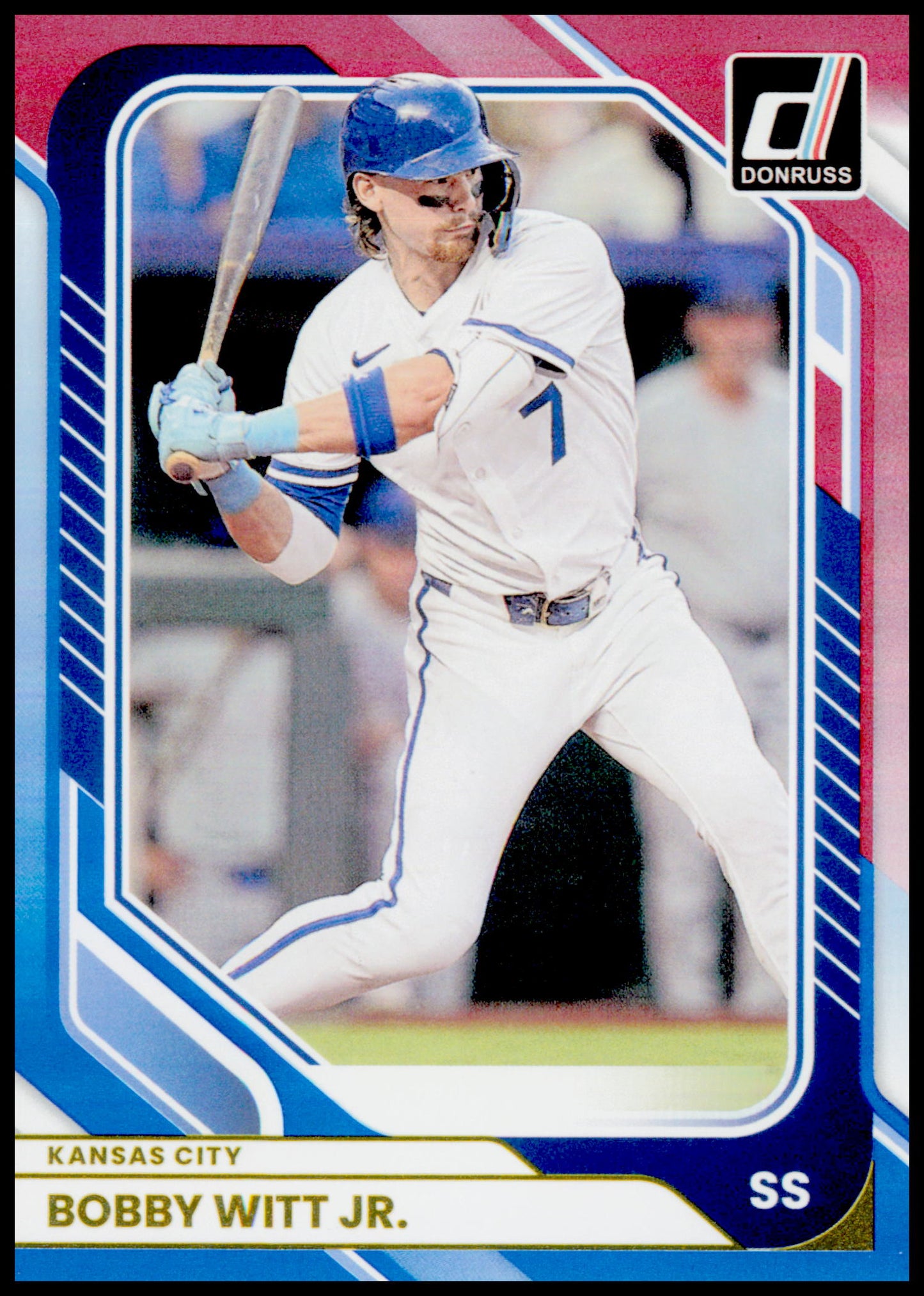 2026 Donruss Bobby Witt Jr. Card Red and Blue Kansas City Royals #67