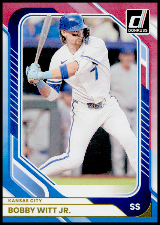 2026 Donruss Bobby Witt Jr. Card Red and Blue Kansas City Royals #67