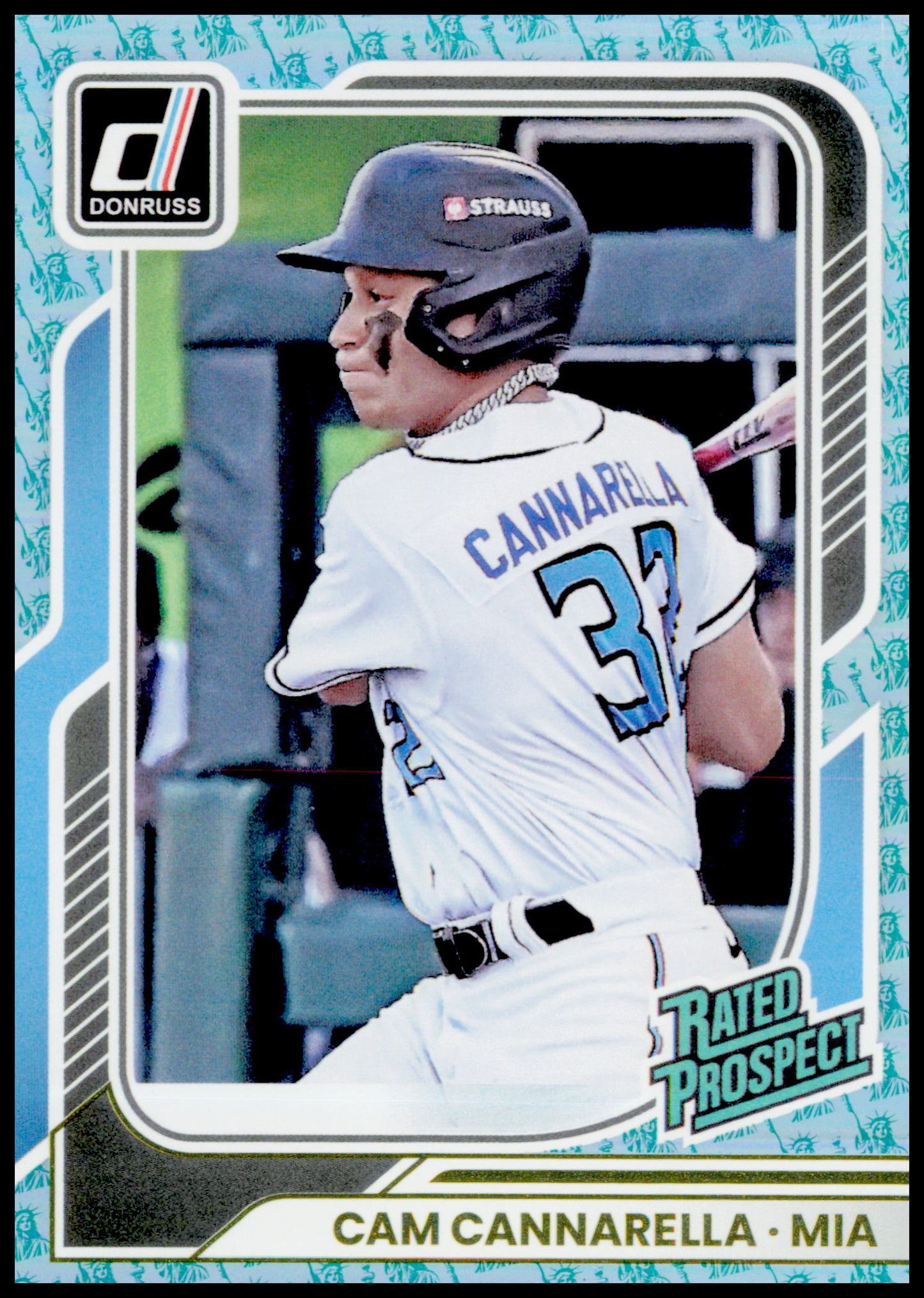2026 Donruss Cam Cannarella Card Liberty Miami Marlins #151