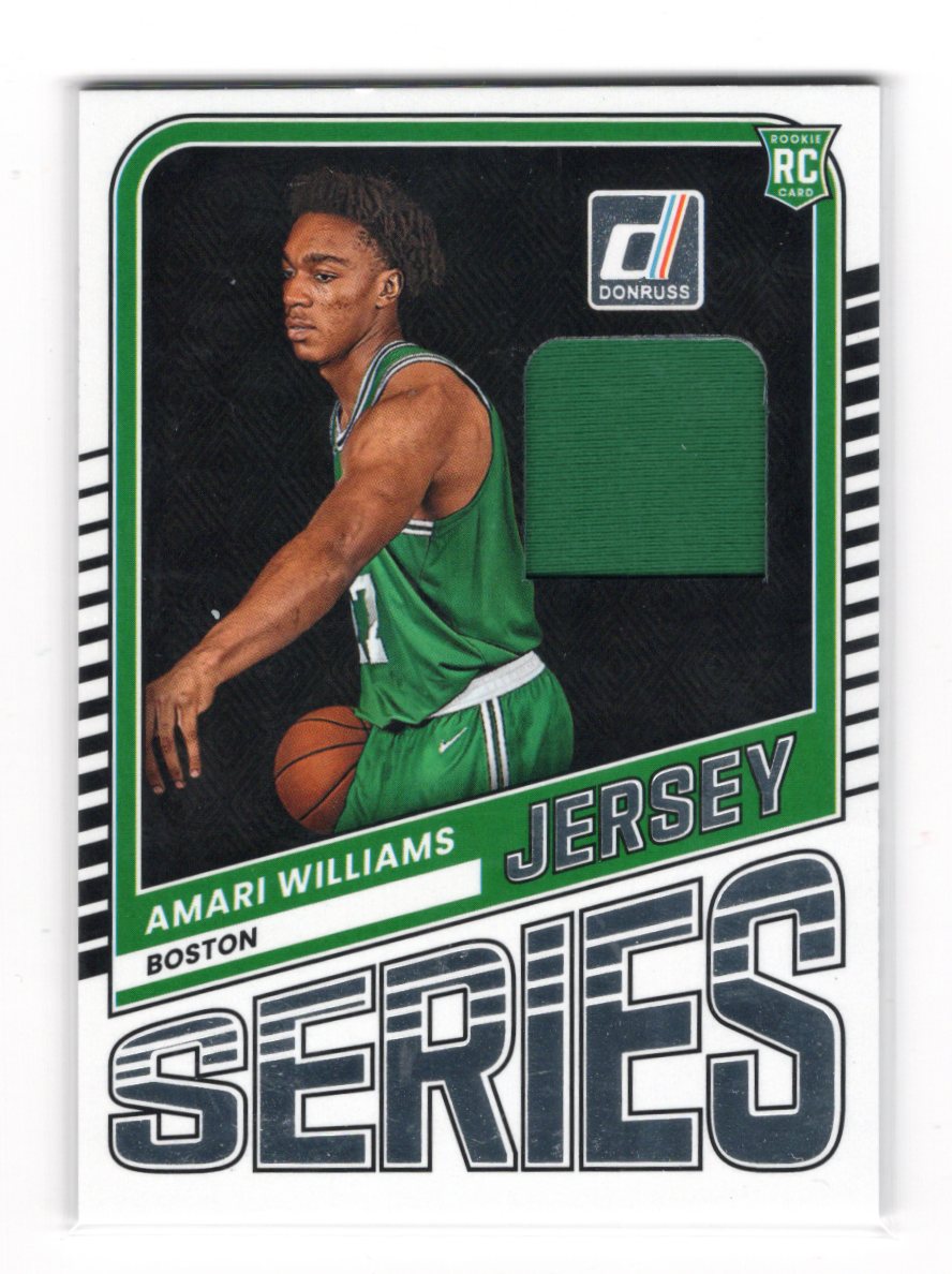 2025-26 Donruss Amari Williams Card Jersey Series Memorabilia Celtics