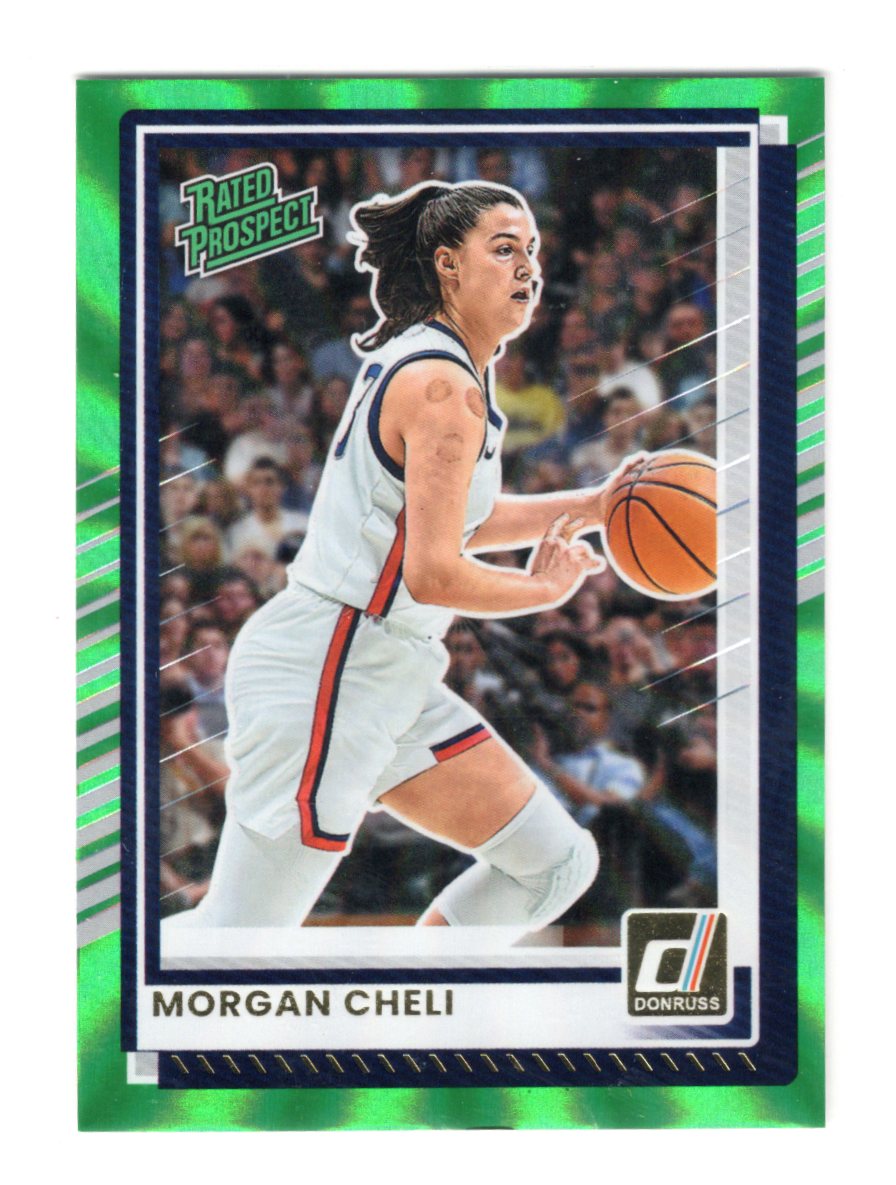 2025-26 Donruss Morgan Cheli Card Holo Green Laser prospect #61