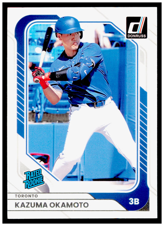 2026 Donruss Kazuma Okamoto Card Rookie Toronto Blue Jays #18