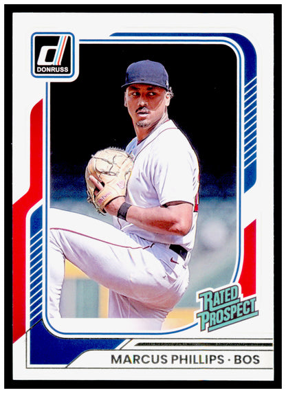 2026 Donruss Marcus Phillips Card Boston Red Sox #186
