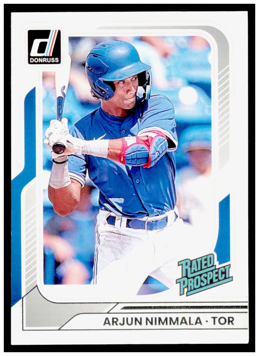 2026 Donruss Arjun Nimmala Card Toronto Blue Jays #154