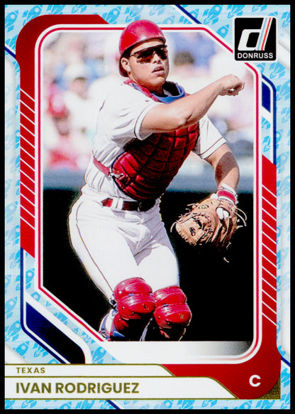2026 Donruss Ivan Rodriguez Card Liberty Texas Rangers #64