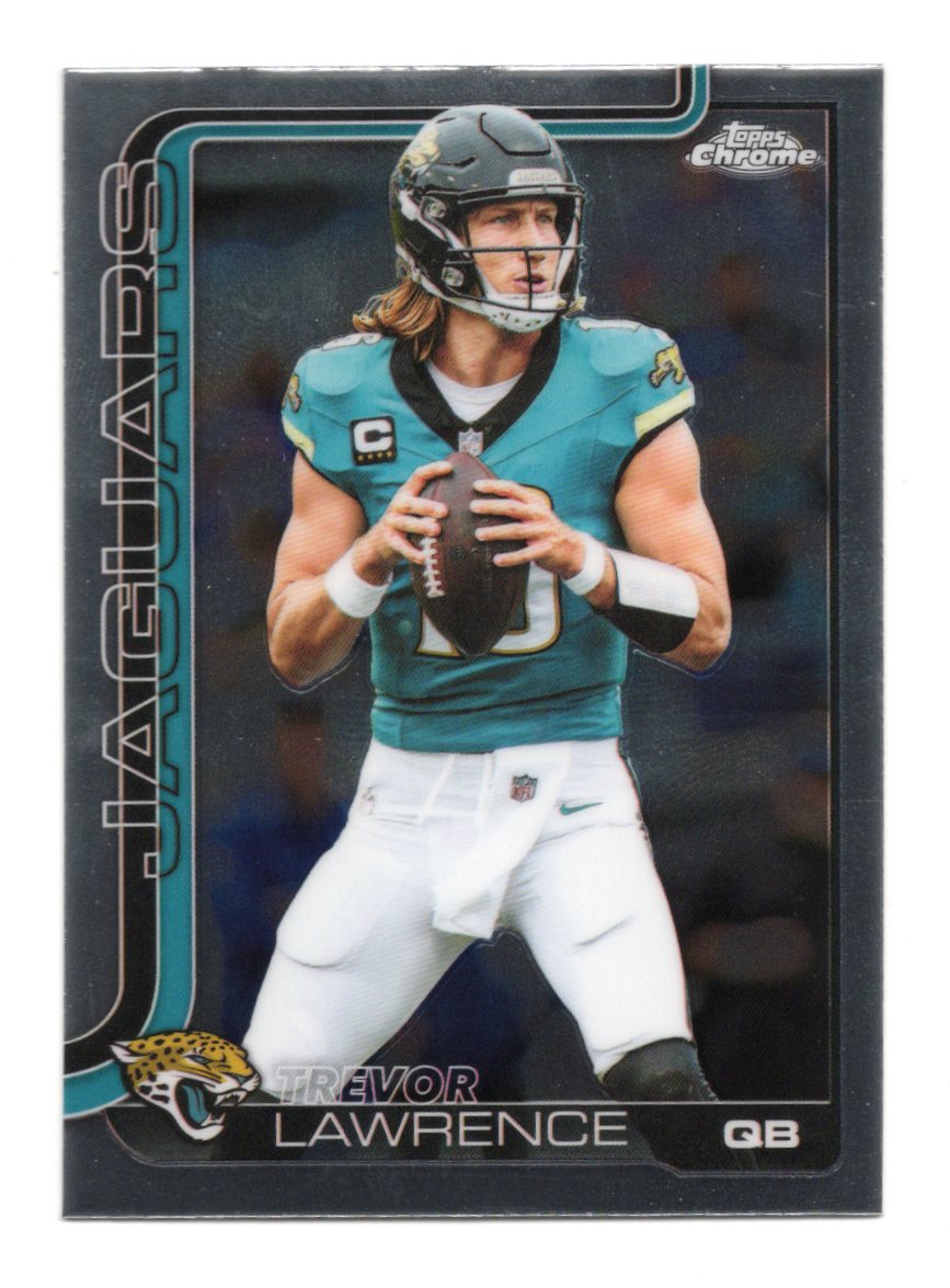 2025 Topps Chrome Trevor Lawrence Card Jacksonville Jaguars #138