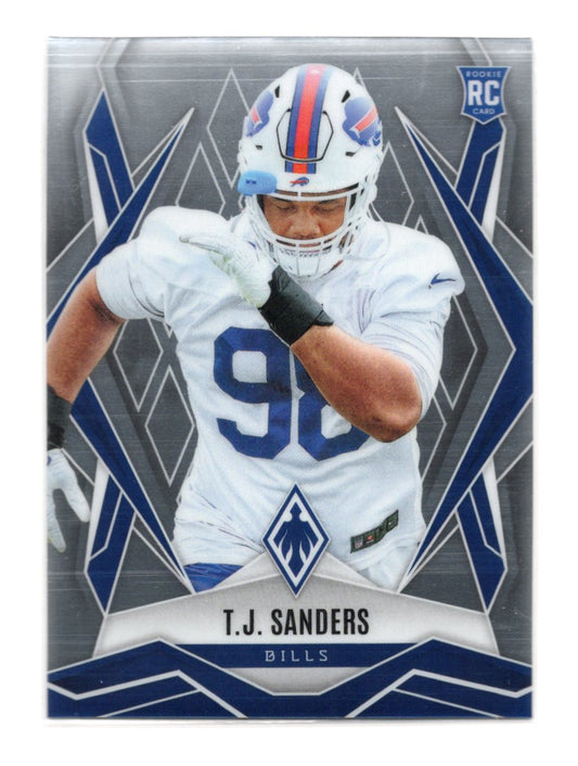 2025 Panini Phoenix T.J. Sanders Card Rookie Buffalo Bills #181