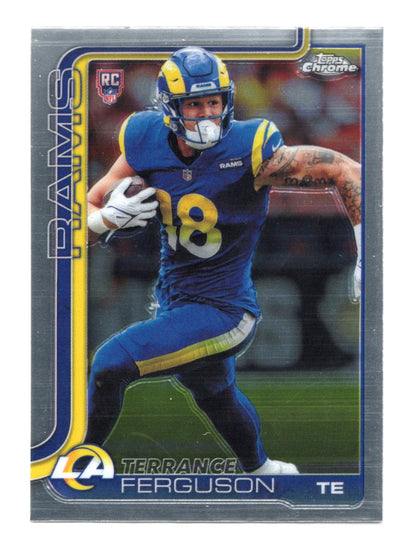 2025 Topps Chrome Terrance Ferguson Card Rookie Los Angeles Rams #335
