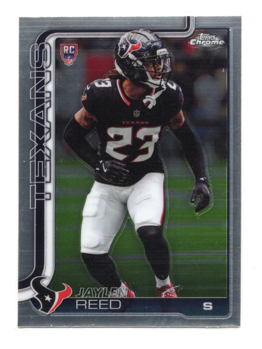 2025 Topps Chrome Jaylen Reed Card Rookie Houston Texans #374