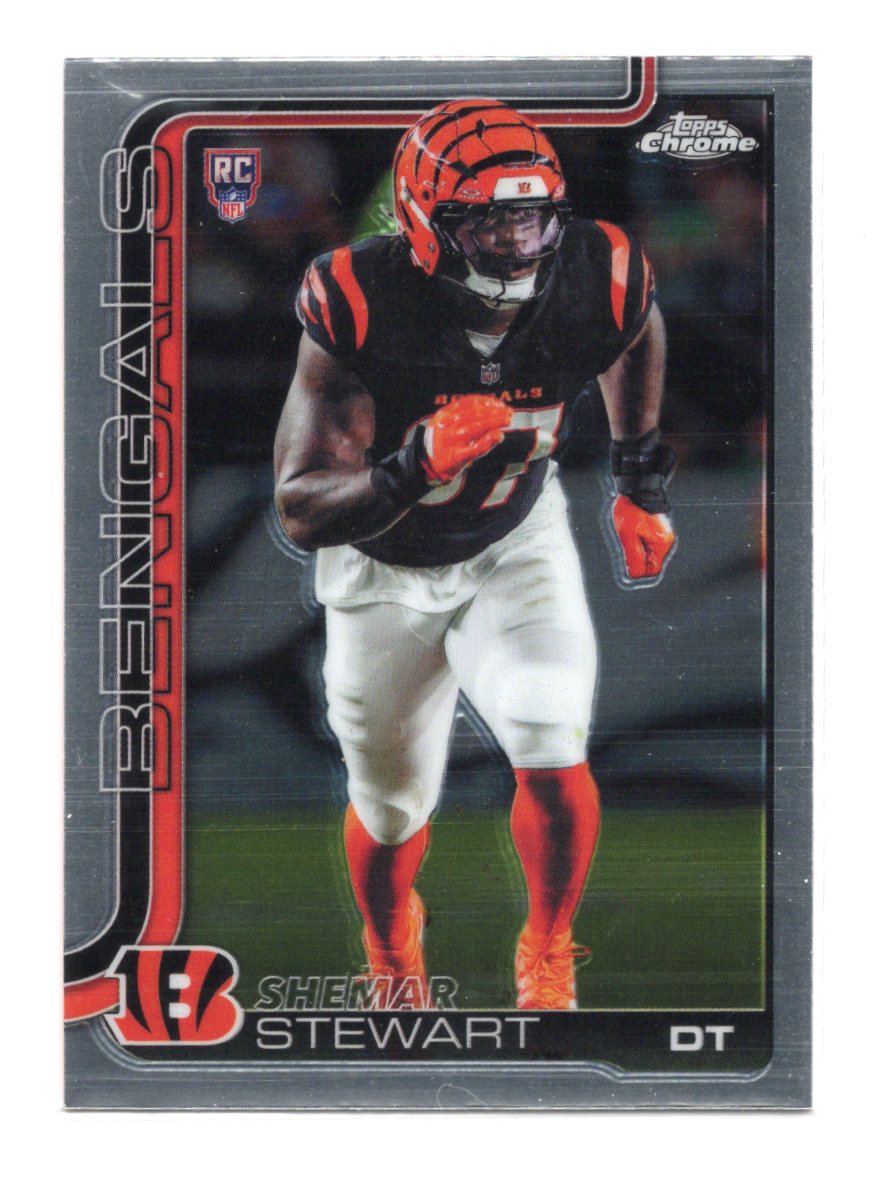 2025 Topps Chrome Shemar Stewart Card Rookie Cincinnati Bengals #363