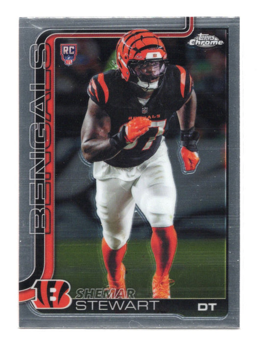 2025 Topps Chrome Shemar Stewart Card Rookie Cincinnati Bengals #363