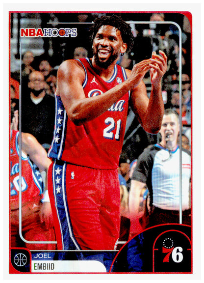 2025-26 Hoops Joel Embiid Card Philadelphia 76ers #9