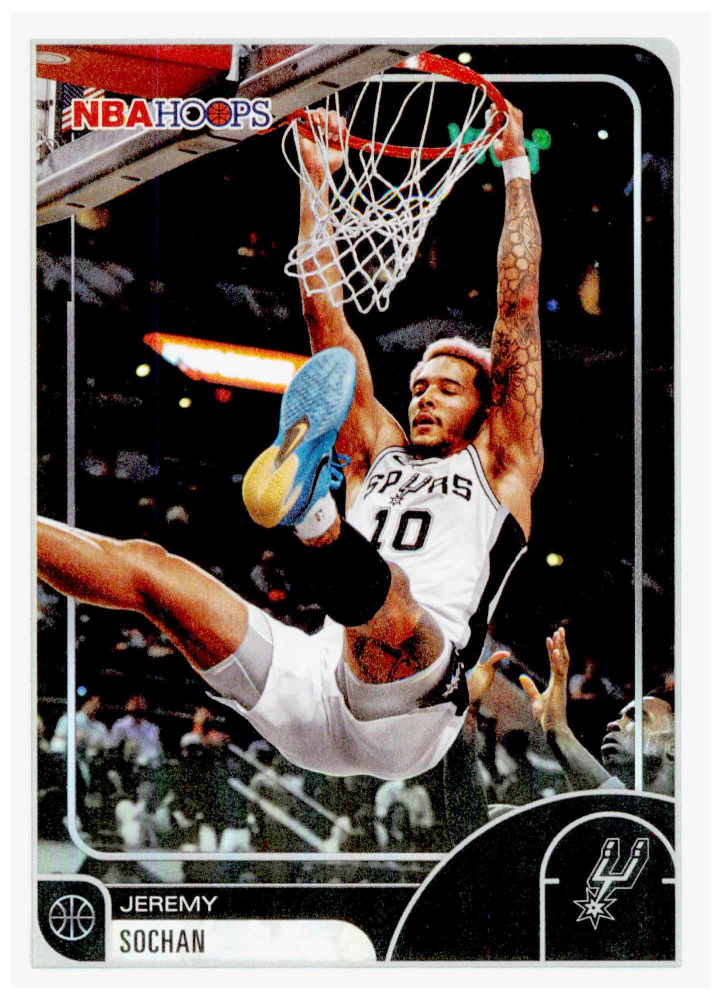 2025-26 Hoops Jeremy Sochan Card San Antonio Spurs #154