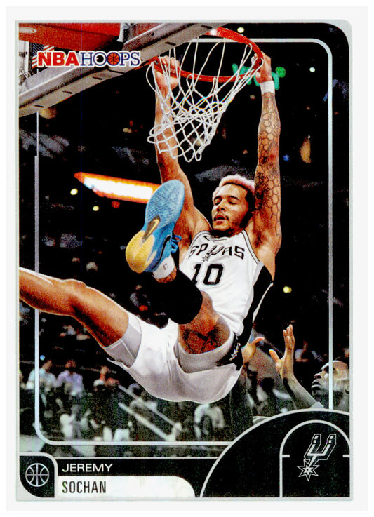 2025-26 Hoops Jeremy Sochan Card San Antonio Spurs #154