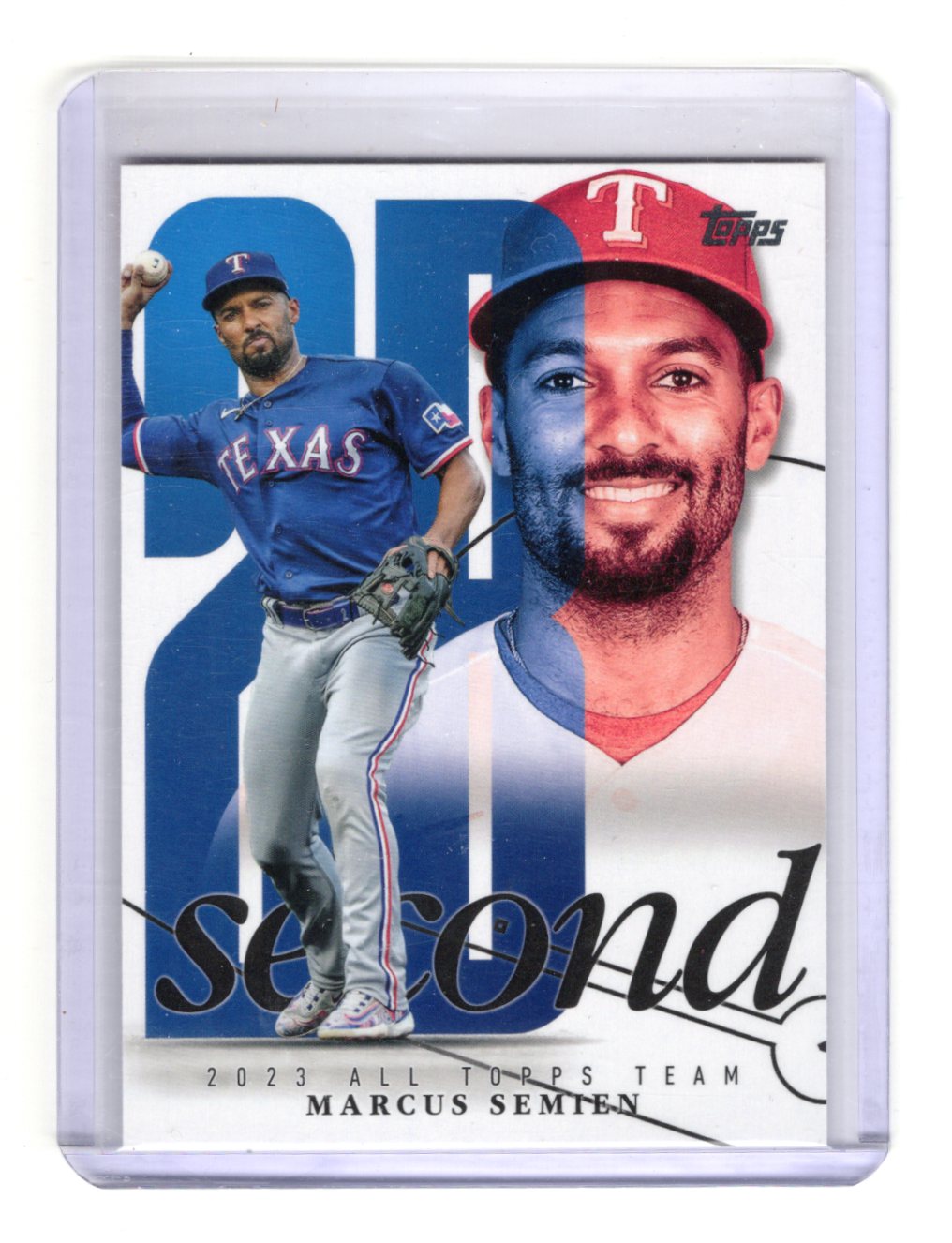 2024 Topps Marcus Semien Card 2023 All Topps Team Texas Rangers #ATT-6
