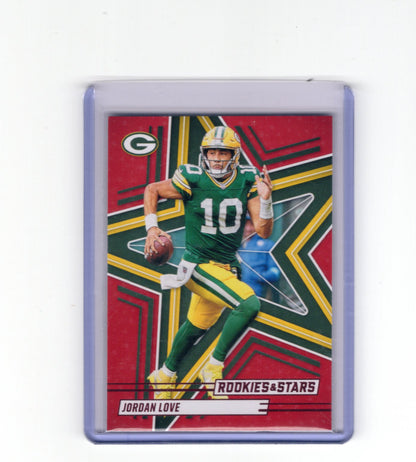 2025 Panini Rookies & Stars Jordan Love Card Red Green Bay Packers #71